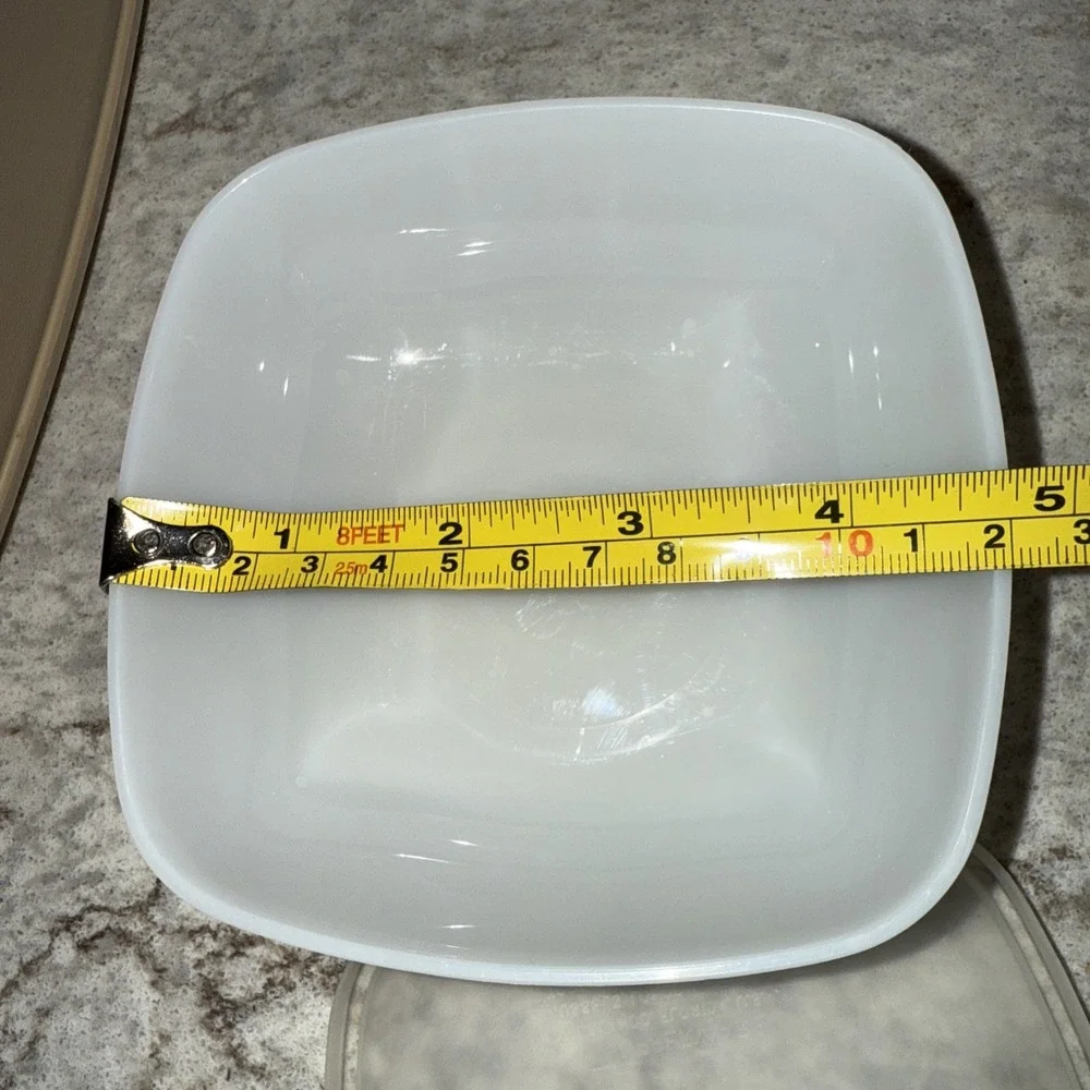 Tupperware Serve-ette Tray Bowl Lid seal dish beige brown Dip Vegetable 771-1